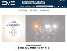 Tablet Screenshot of euromotoelectrics.com